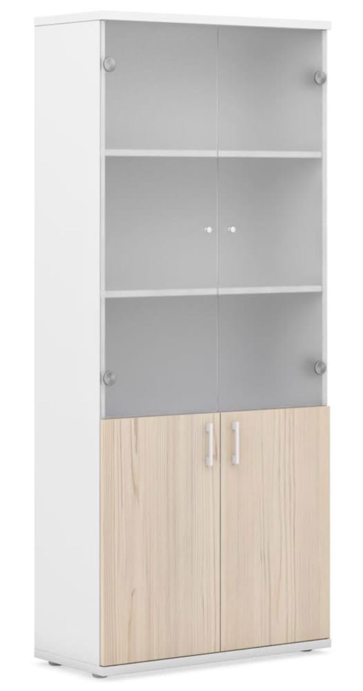 Шкаф комбинированный TARGET 2,05 м стекло матовое (Rovere)